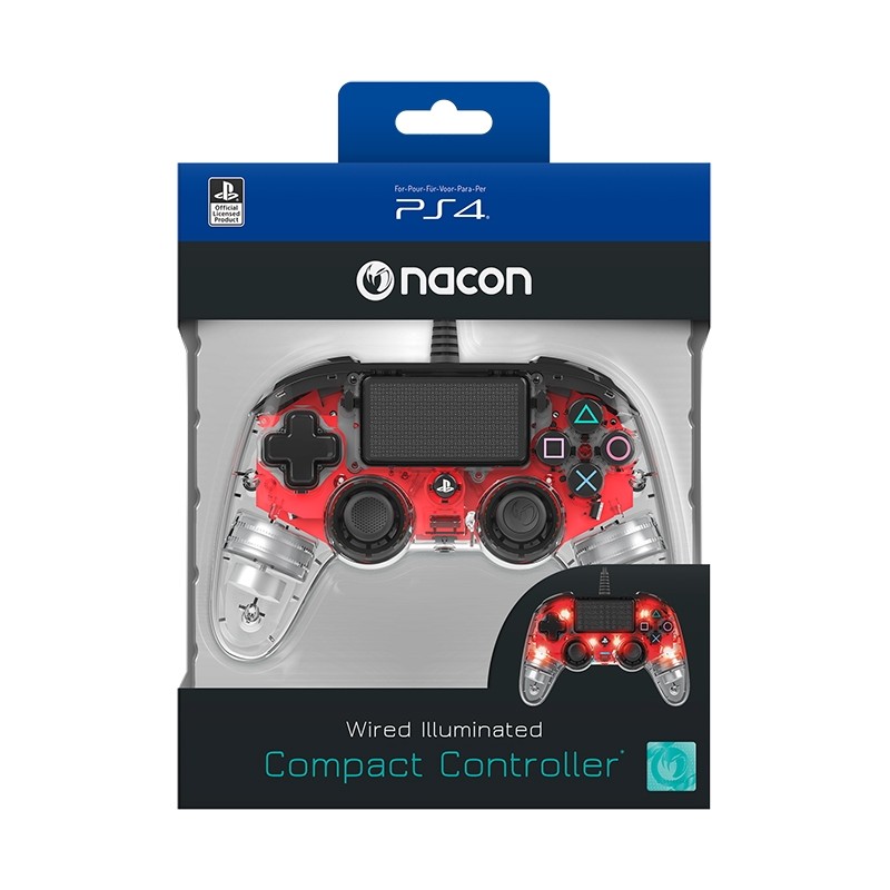 Kontroler NACON PS4, rdeč