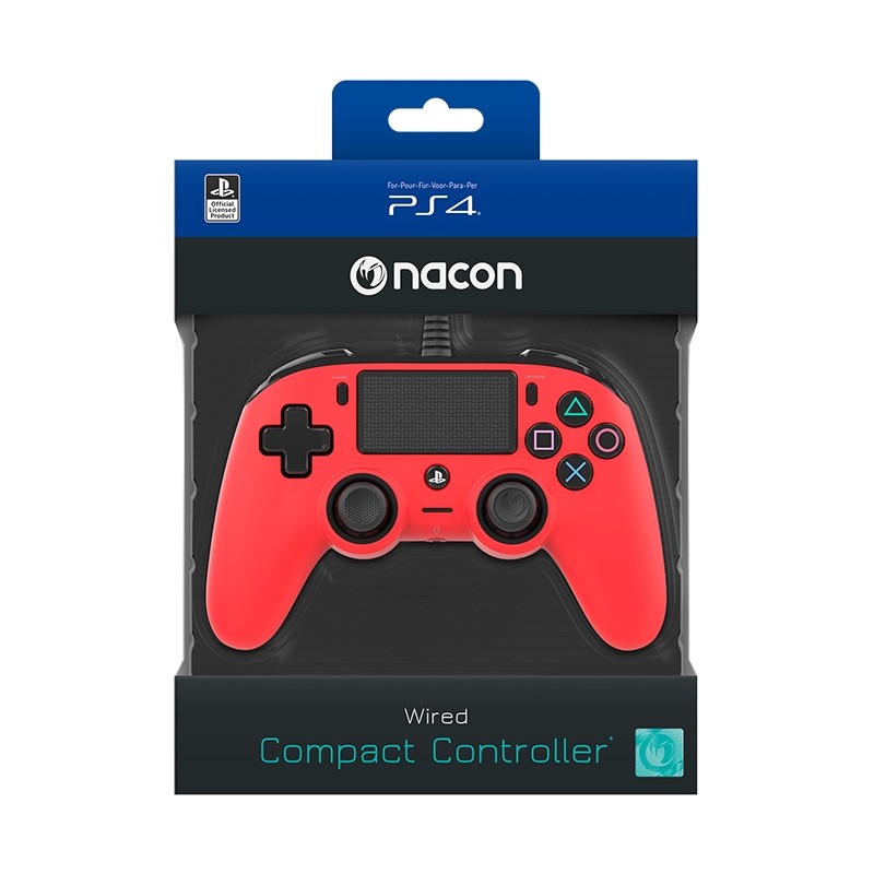 Kontroler NACON PS4, rdeč