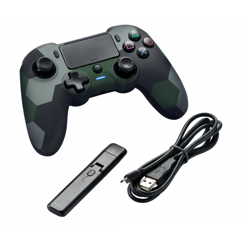 Kontroler NACON PS4 Asymmetric Wireless, zelen