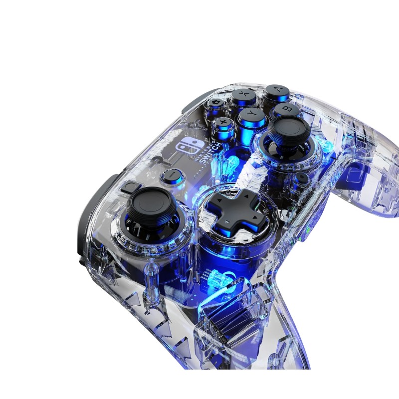 Kontroler PDP Afterglow Deluxe, Switch 2 & 1, prozoren