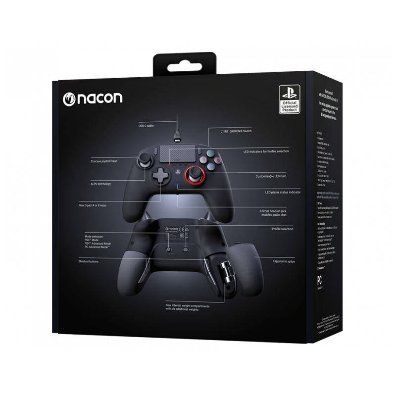 Kontroler Nacon Revolution Pro V3, PS4, črn