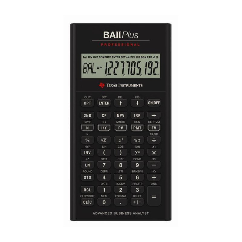 Kalkulator Texas Instruments ba-ii plus professional
