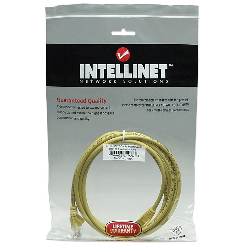 Mrežni kabel INTELLINET UTP CAT5e 2m rumen