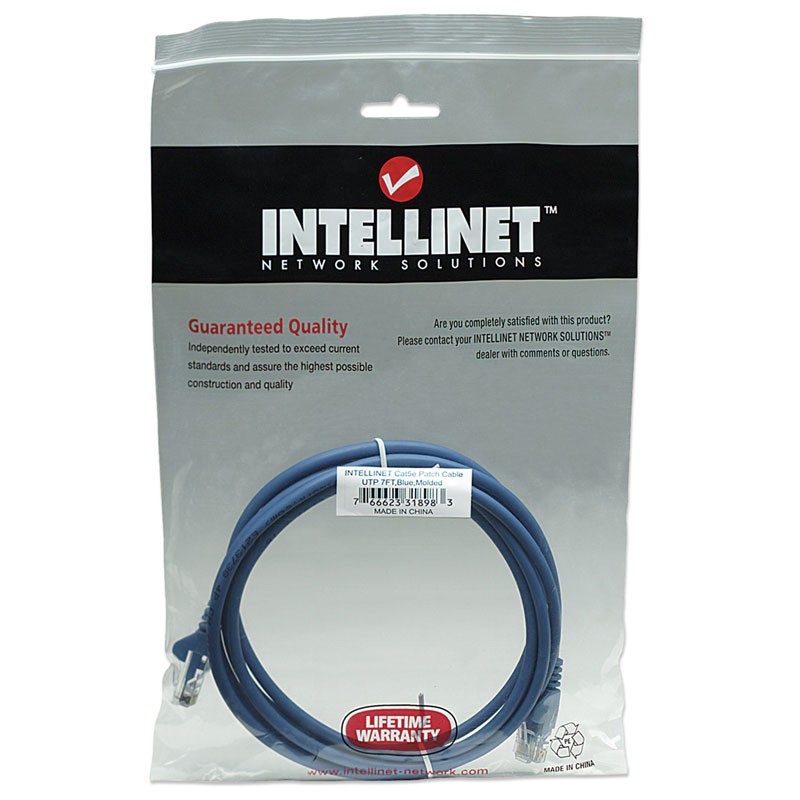 Mrežni kabel INTELLINET UTP CAT5e 2m moder