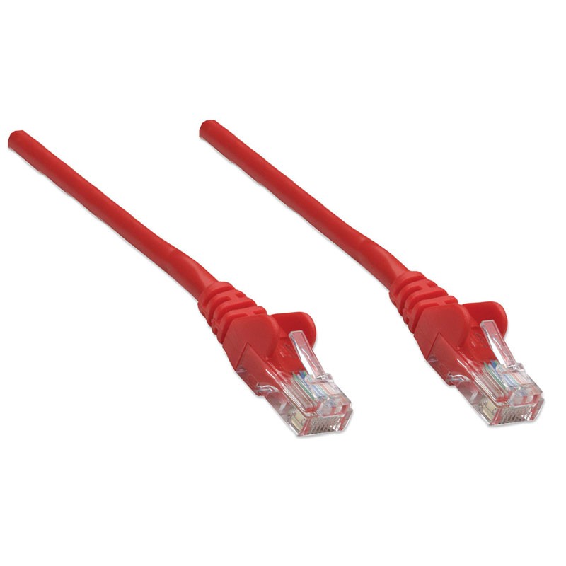 Mrežni kabel INTELLINET UTP CAT5e 3m rdeč