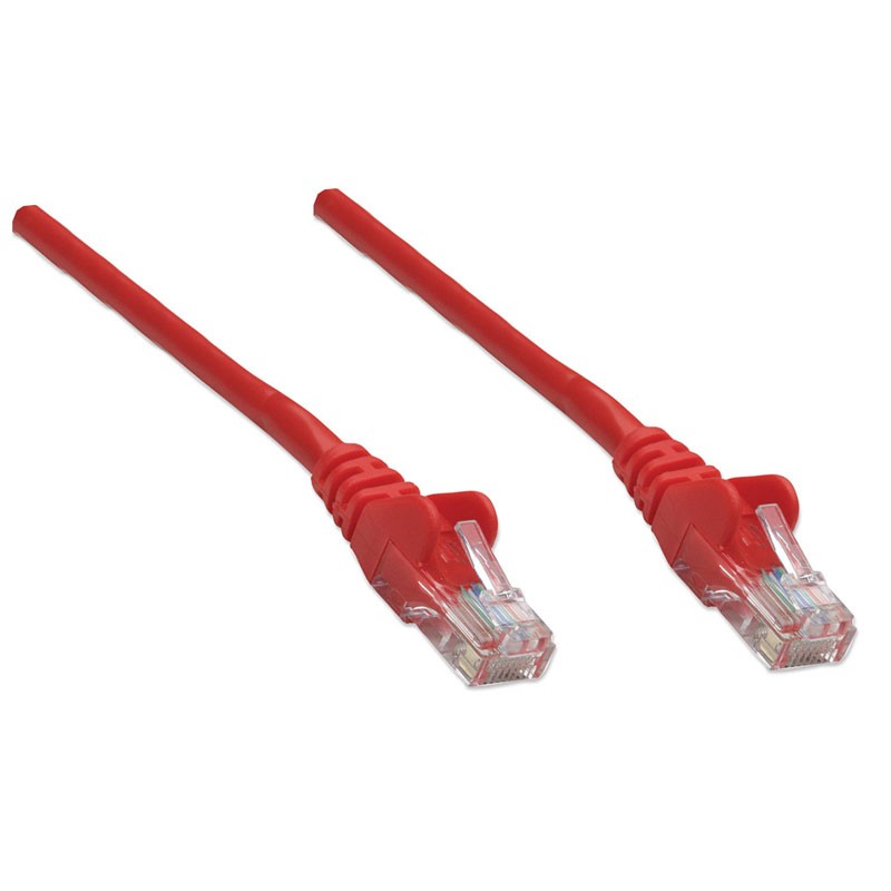 Mrežni kabel INTELLINET UTP CAT5e 0,5m rdeč