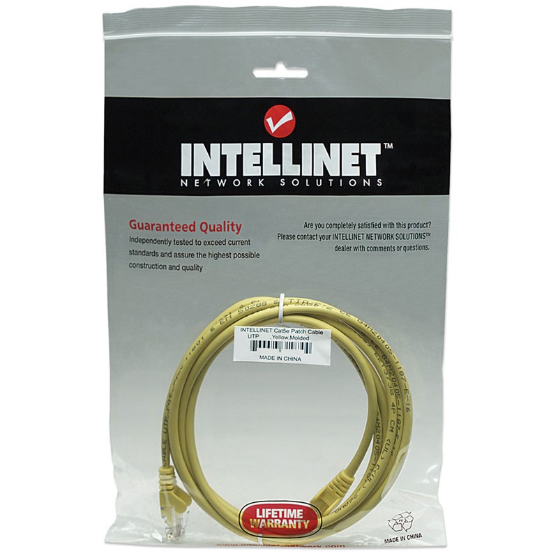 Mrežni kabel INTELLINET  UTP CAT5e 1m rumen