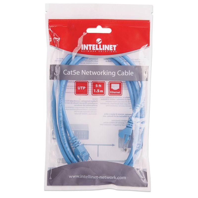 Mrežni kabel INTELLINET UTP CAT5e 1,5m moder