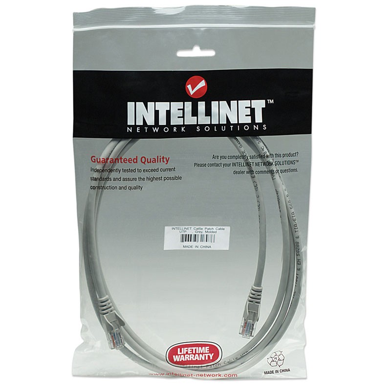 Mrežni kabel INTELLINET UTP CAT5e 1,5m siv