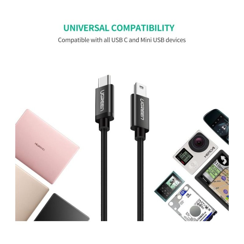 Ugreen kabel USB-C 2.0 (M) na Mini USB 5Pin moški