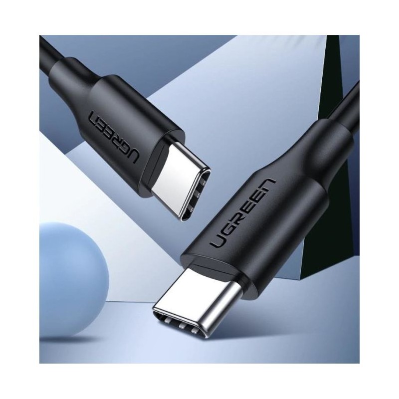 Kabel UGREEN USB 2.0 USB-C na USB-C 1m (črn)