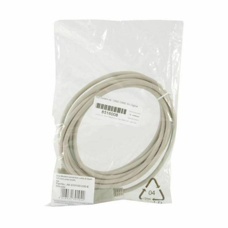 Null modem ka. DB9Ž-DB9Ž 3m Digitus 8516008