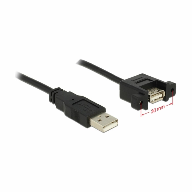 Podaljšek USB A-A  1m Delock vgradni črn 8519127