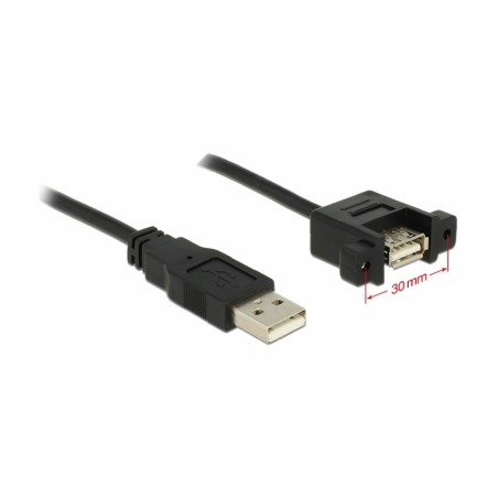 Podaljšek USB A-A  1m Delock vgradni črn 8519127