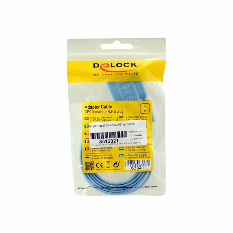 Serijski kabel DB9Ž-RJ45 1m Delock 8516021