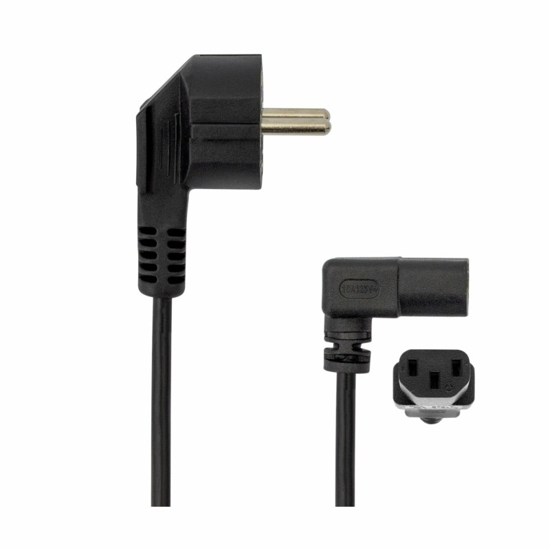 Napajalni kabel 220V EURO 2m - kotni črn SBOX
