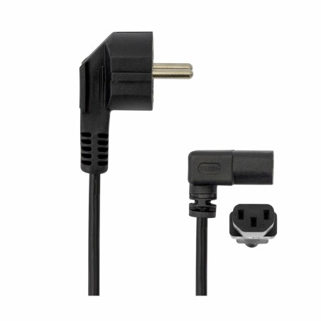 Napajalni kabel 220V EURO 2m - kotni črn SBOX