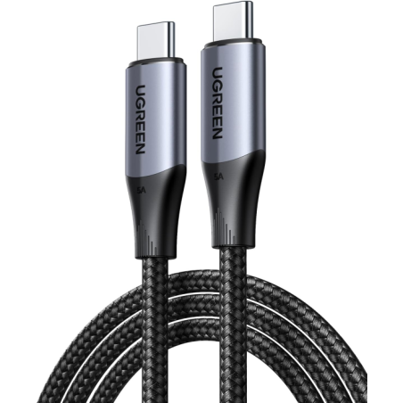 Kabel UGREEN UGRTI-80150 USB-C 3.1 M/M Gen2, 100W, 1m, črn
