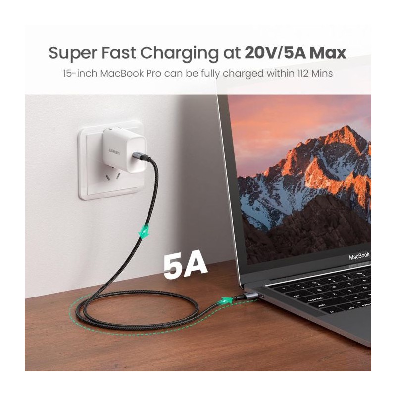 Ugreen 100W PD kabel USB-C 2m