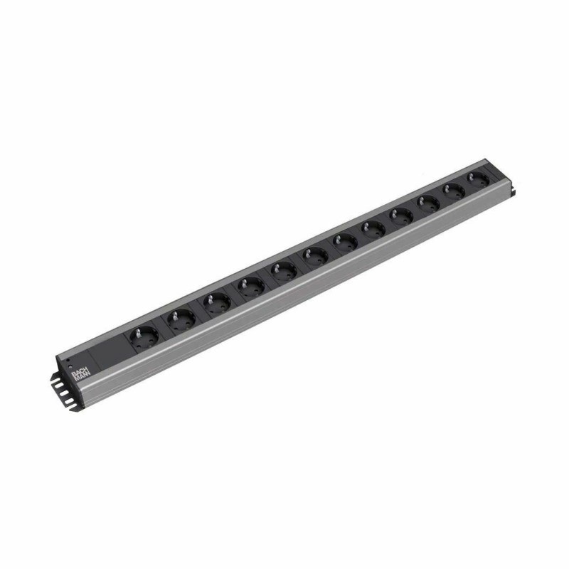 Razdelilec 19" 12x220V ALU Bachmann 2m