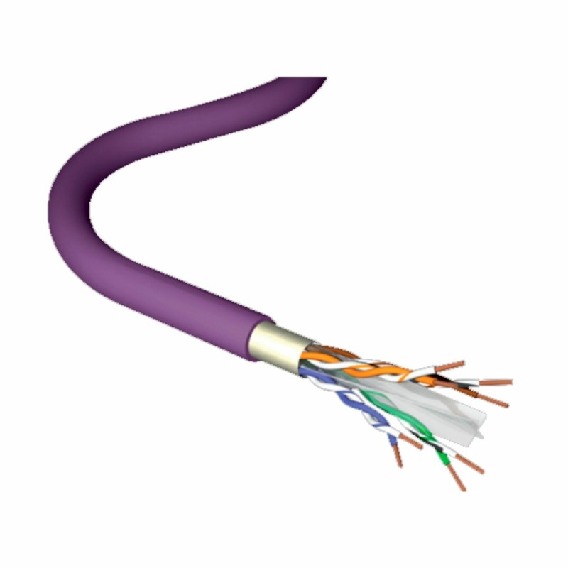 Kabel CAT.6+ F/UTP 4x2 AWG23 HF1 Eca 500m vijoličen Leviton 9023008