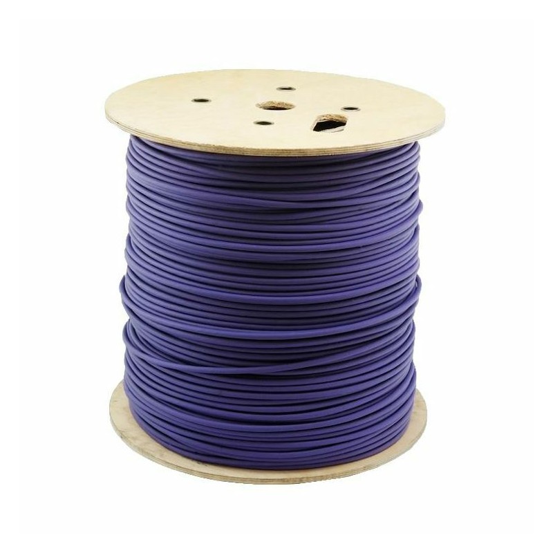 Kabel CAT.6A 10GPlus U/FTP 4x2 AWG23 Eca 500m kolut vijoličen Leviton 9024002