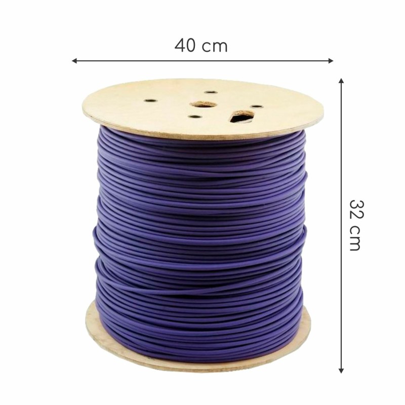 Kabel CAT.6A 10GPlus ZONE U/FTP 4x2AWG26 Eca 500m vijoličen Leviton 9024005