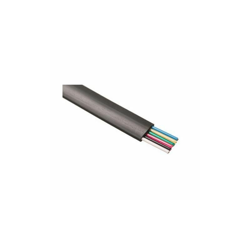 Kabel Flat AWG 26-6 črn 100m kolut Digitus 7805003