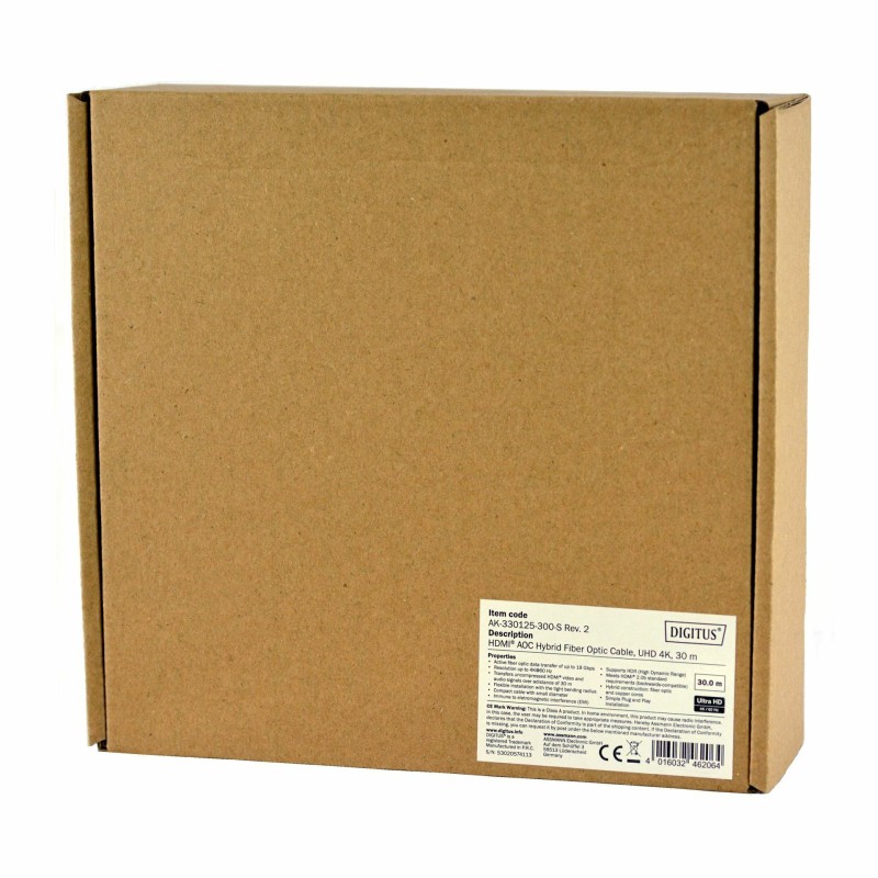 HDMI kabel AOC hibridni optični 30m Digitus, UHD 4K 8530146