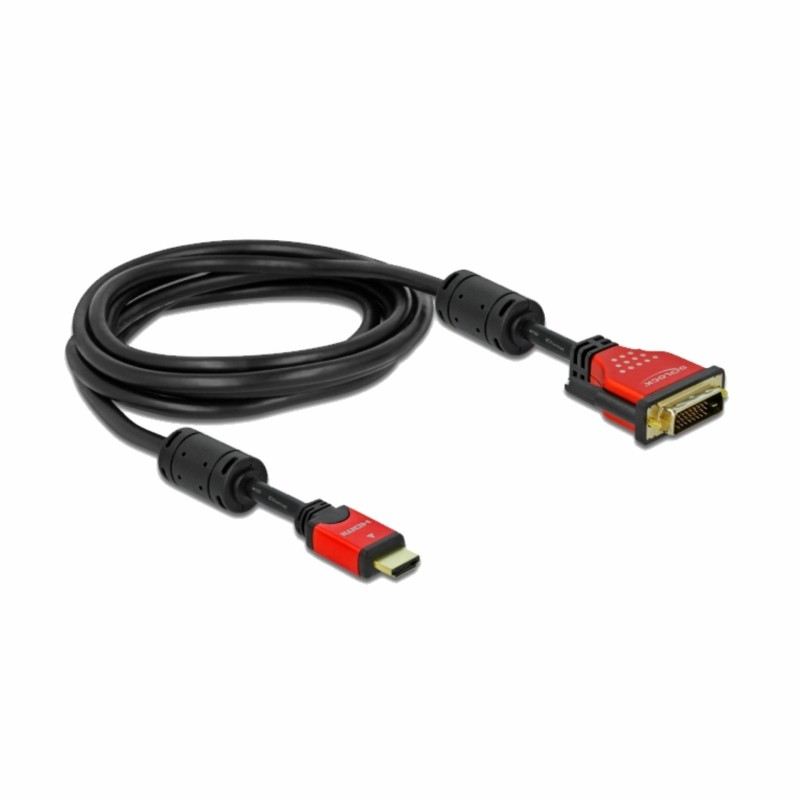 HDMI-DVI-D 18+1 kabel  3m Delock