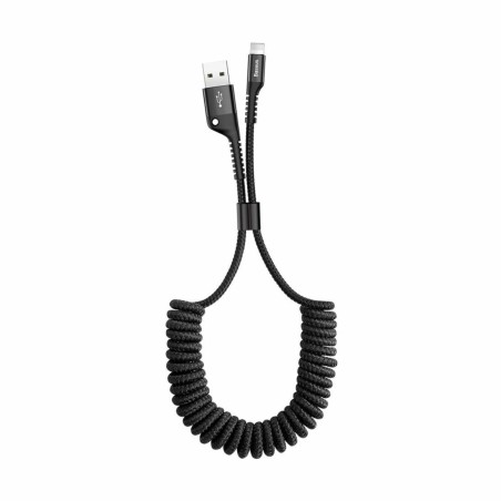 Kabel Apple USB/Lightning 1m 2A spiralni črn Baseus 8556030