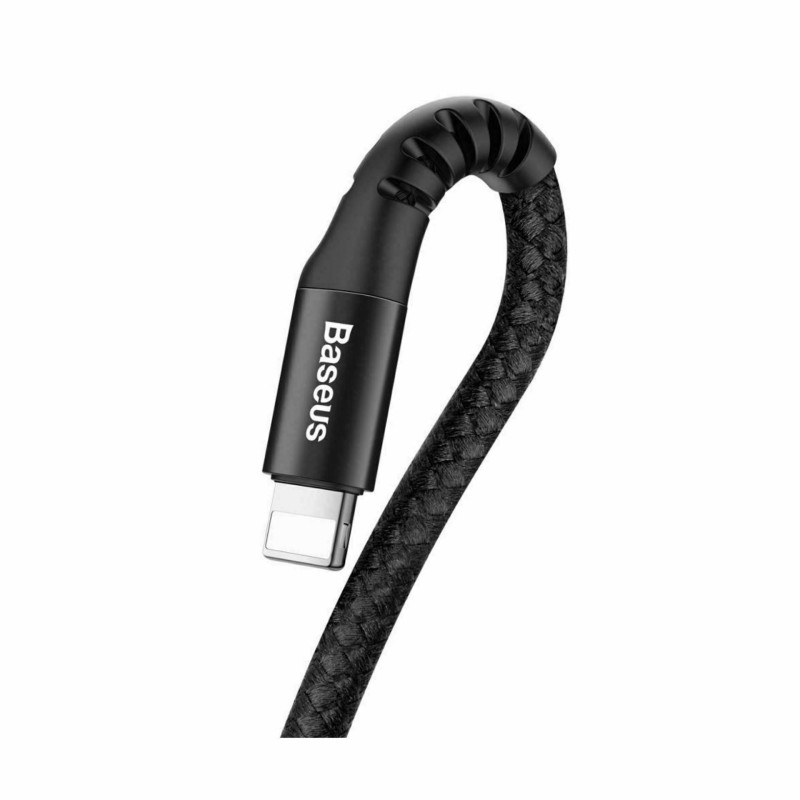 Kabel Apple USB/Lightning 1m 2A spiralni črn Baseus 8556030