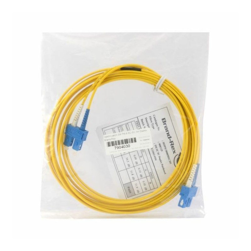 Optični patch SM PK-9 SC-SC  5m Duplex Leviton 7904030