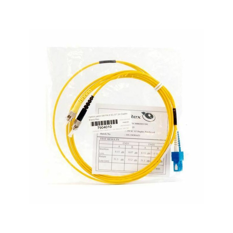 Optični patch SM PK-9 SC-ST  2m Duplex Leviton 7904010