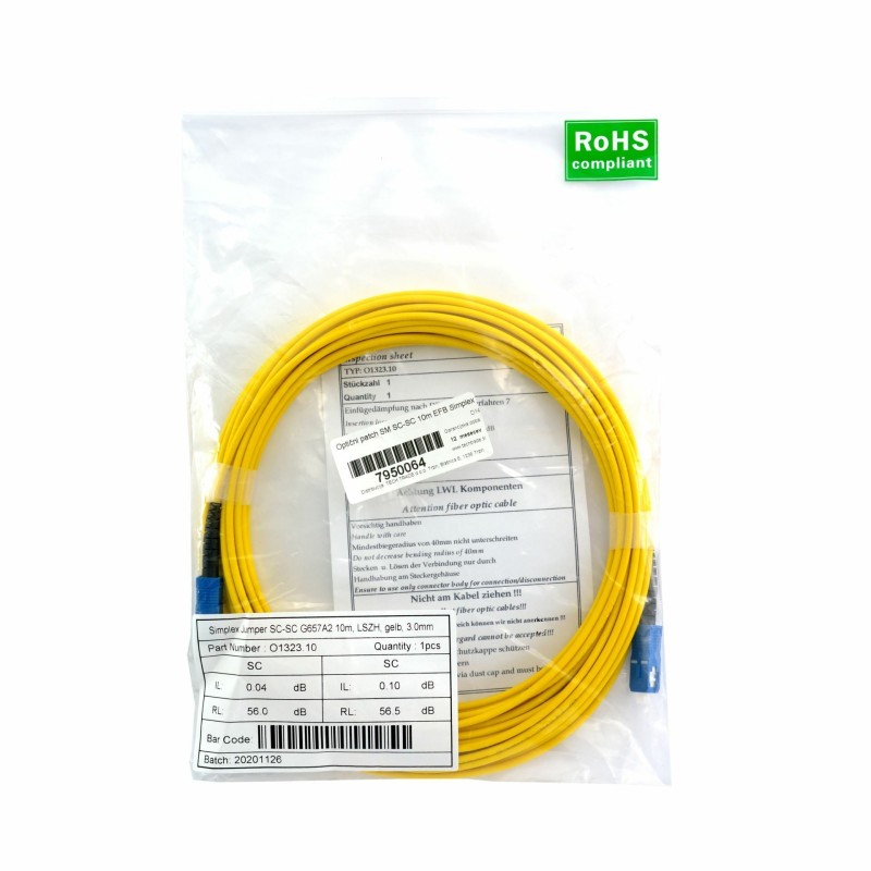 Optični patch SM SC-SC 10m EFB Simplex 7950064