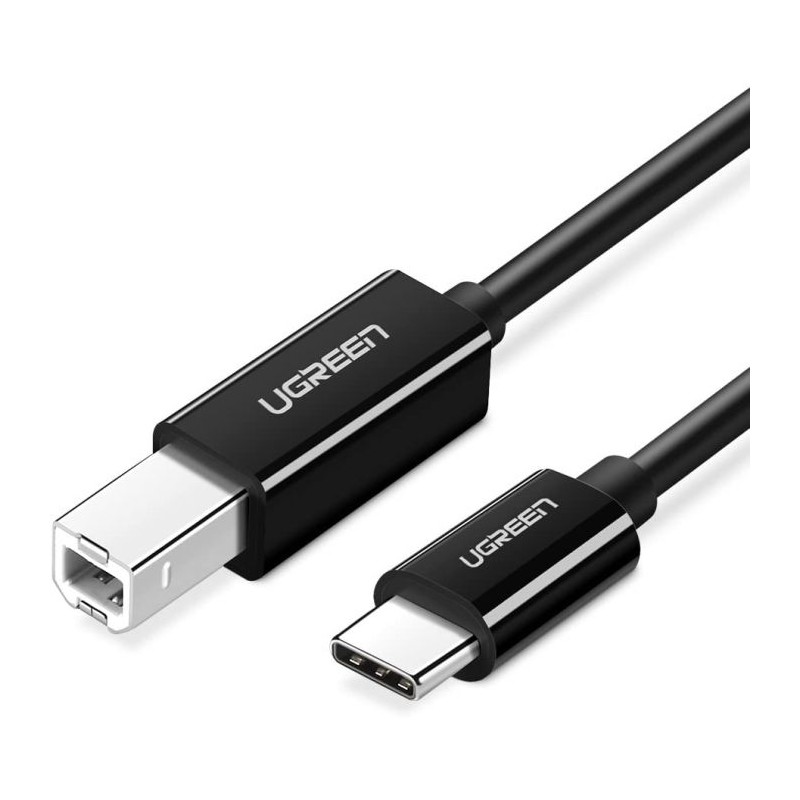 Heated USB-C (M) 2.0 to USB-B (M) 2m printer cable