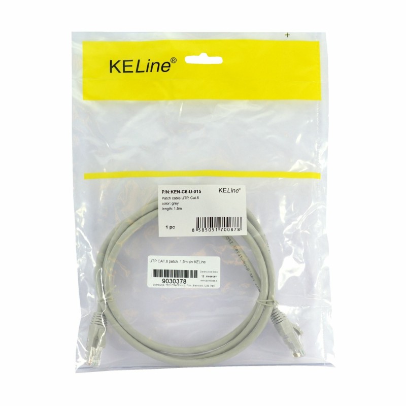 UTP CAT.6 patch   1,5m siv KELine