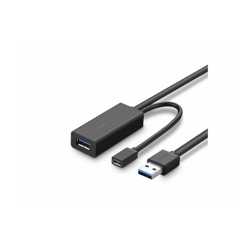 Ugreen USB podaljšek z možnostjo napajanja, 10M