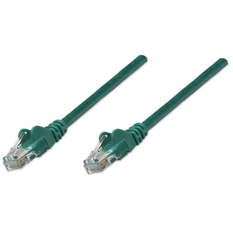 Kabel INTELLINET CAT5e UTP 5m, zelen mrežni priključni patch kabel