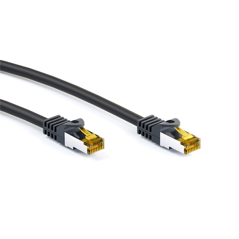 Kabel GOOBAY (91662) SFTP CAT 6A / S/FTP CAT 7 patch 20m črn mrežni povezovalni