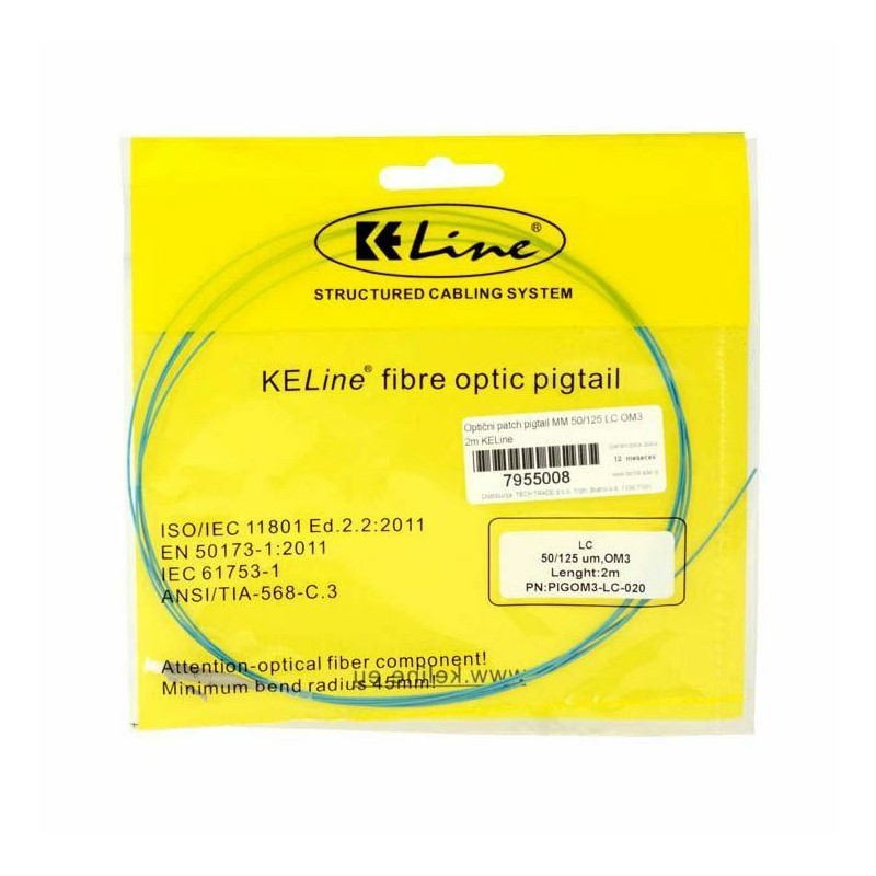 KELine optični pigtail MM 50/125 LC OM3 2m PIGOM3-LC-020 7955008