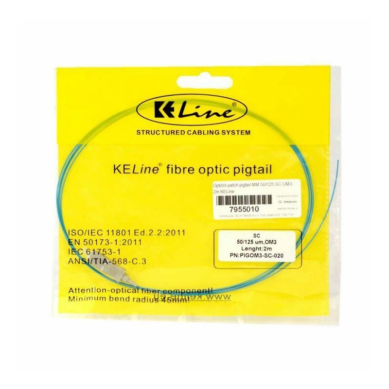 KELine optični pigtail MM 50/125 SC OM3 2m PIGOM3-SC-020 7955010