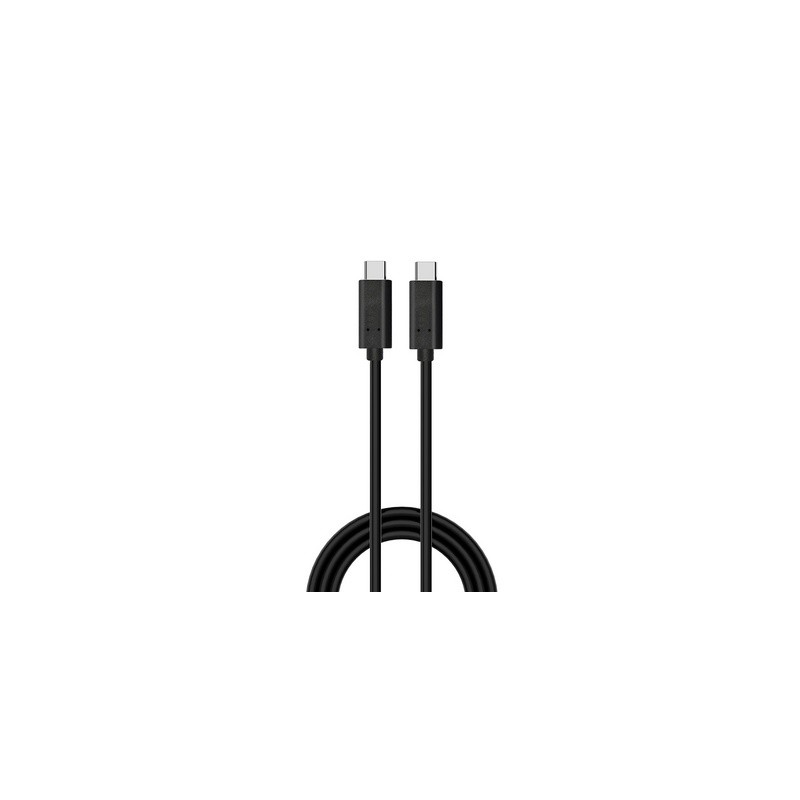 Kabel USB-C v USB-C, USB 3.2 Gen1, 10Gbps, 60W, 4K @ 60Hz, 1m, črn, Ewent,