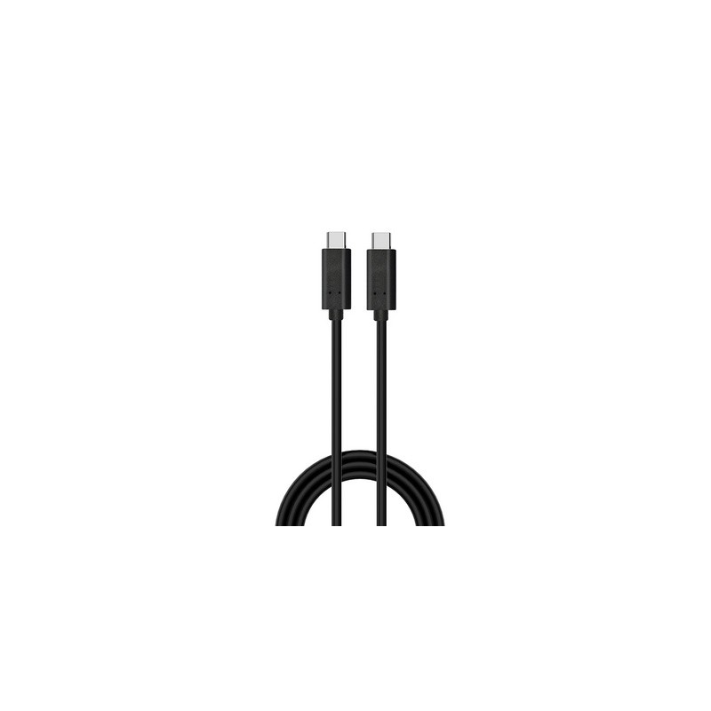 Kabel USB-C v USB-C, USB 3.2 Gen2, 20Gbps, 100W, 4K @ 60Hz, 1m, črn, Ewent,