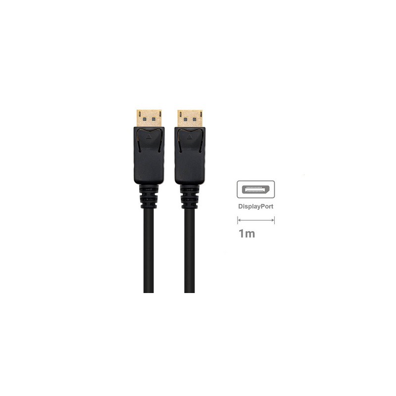 Kabel DisplayPort 1.4, M/M, 8K 60Hz, 4K 240Hz, Shielded, 1m, črn, Ewent EC1405,