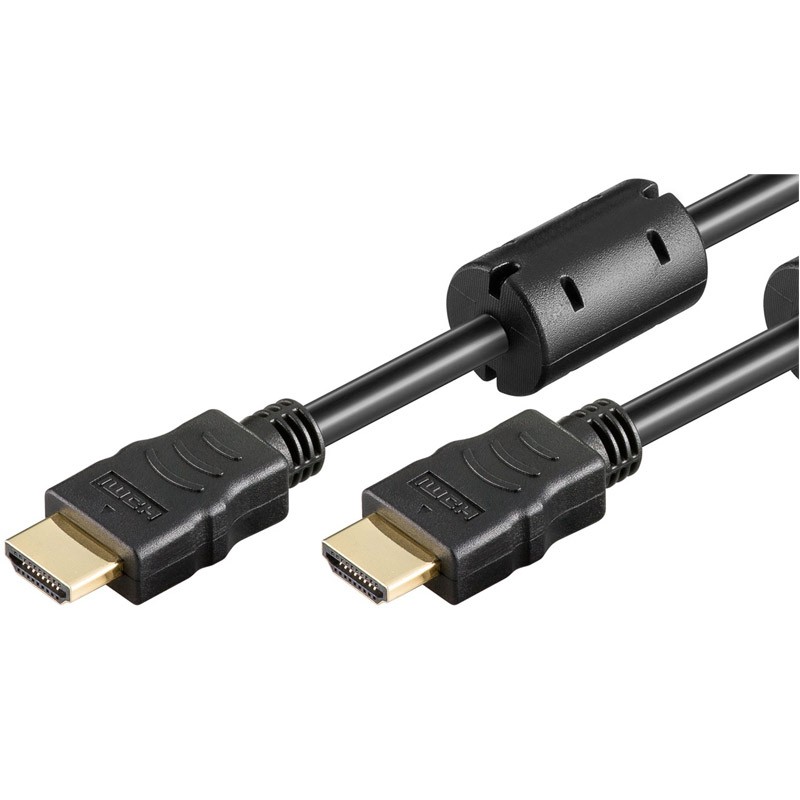 Kabel HDMI - HDMI 1.5m, Ferrite, Goobay 2.0