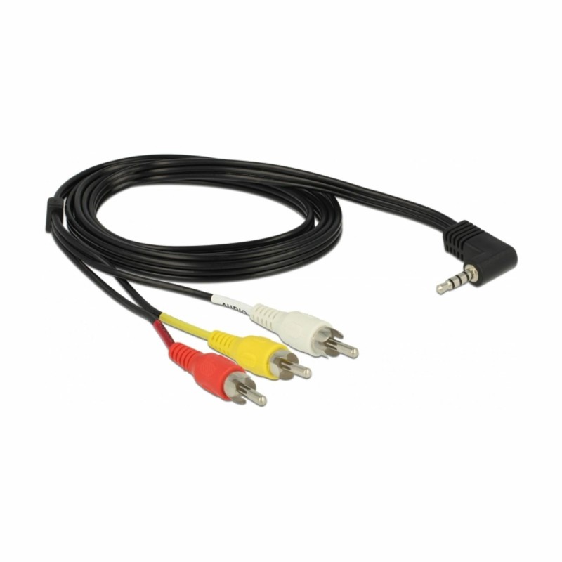 Delock kabel avd/vid 3.5M/4pinKotni-3x Chinch 1,5m 84724