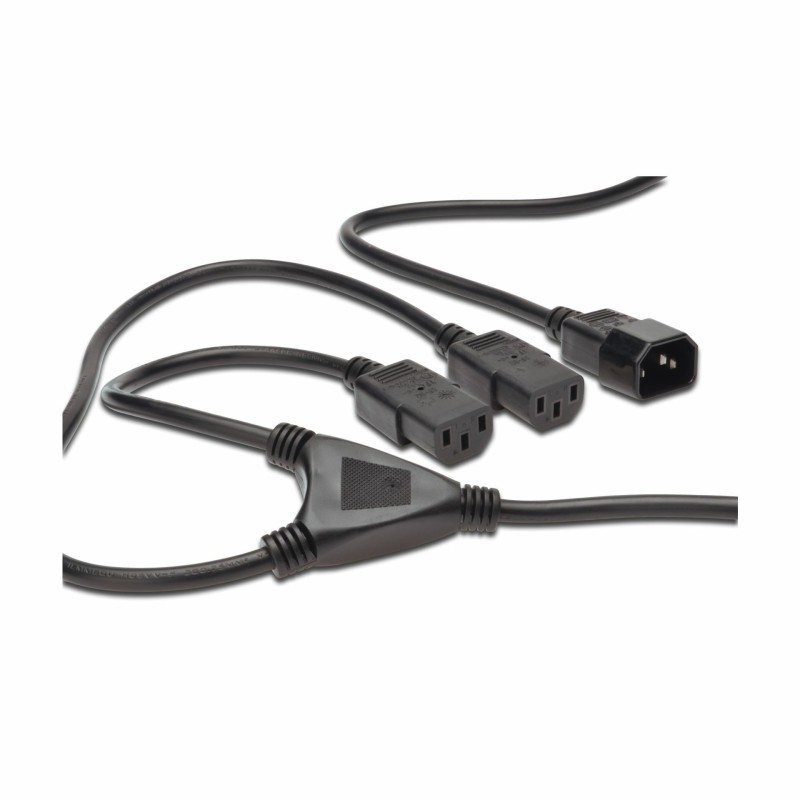 Napajalni kabel Digitus 220V EURO 1xC14 - Y 2xC13 1,7m