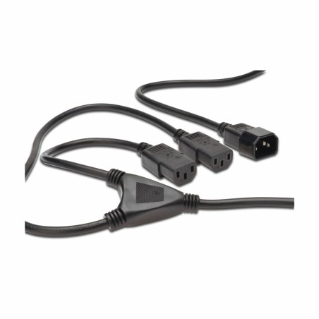 Napajalni kabel Digitus 220V EURO 1xC14 - Y 2xC13 1,7m
