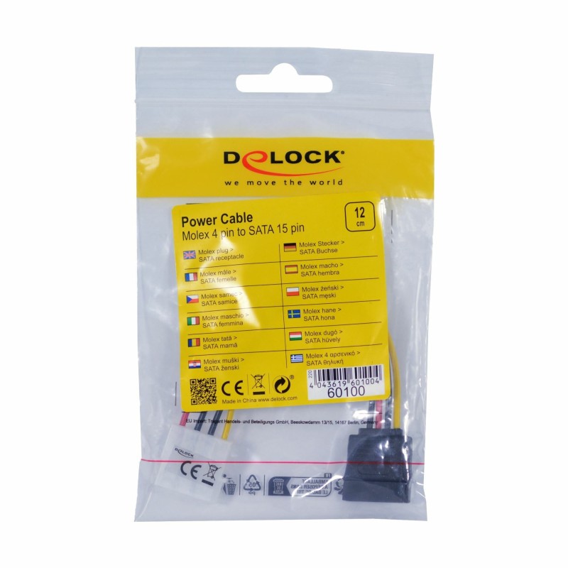 Delock adapter SATA + 1x Molex M